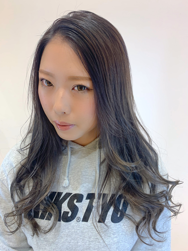 大人ロング グラデーション ヘアスタイル 美容院 美容室 モリオフロムロンドン 原宿本店 大宮 池袋 成増