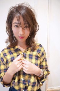 ラフな抜け感可愛いミディ