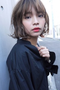 大人かわいいパーマボブ