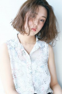 透明感アッシュ×ハニーボブ
