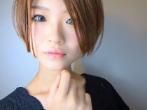 2018年夏秋人気透け感前下がりショート