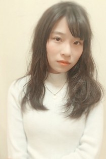 抜け感黒髪ロング