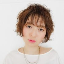 ふんわり小顔ショートボブ