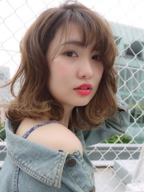 大人カジュアルゆるふわボブ