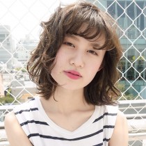 シルキーベージュ×シースルーボブ