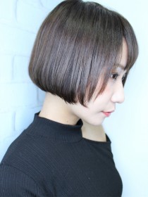 大人ワンレン小顔フレンチボブ似合わせカット