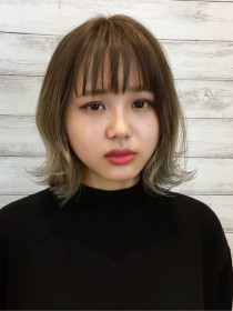 外ハネグラデーションカラー