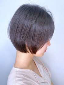 大人かわいい夏レイヤーボブ耳かけ