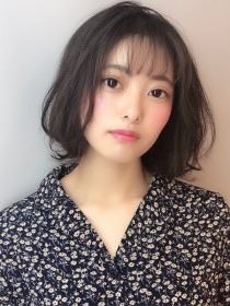 シースルーボブ