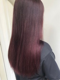 パープルカラー×酸熱トリートメント