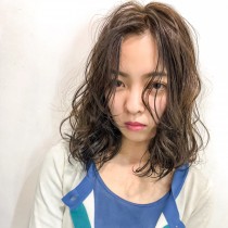 長めバングシースルーミディ