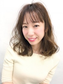 シースルーバング×ウェービーボブ