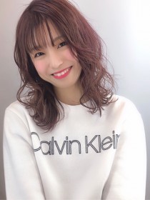 韓国風シースルーバングヘア