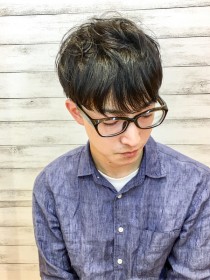 ツーブロックマッシュショート