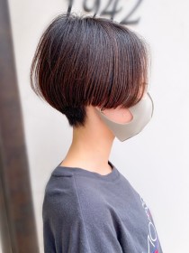 柔らかさのあるハンサムショート