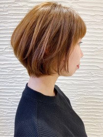 大人かわいいショートボブ
