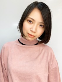 前髪なし ショートボブ