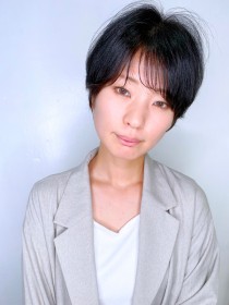 【morio池袋】黒髪大人かわいい夏ショートボブ