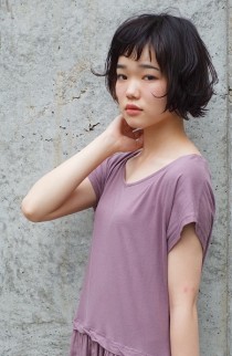 切りっぱなし　ゆるボブ