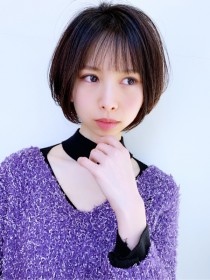 大人可愛い丸みショート