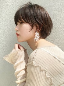 大人可愛い丸みマッシュショート