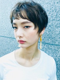 ショートパーマボリュームアップヘアー