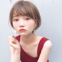 エアリーバング×大人かわいいショートボブ