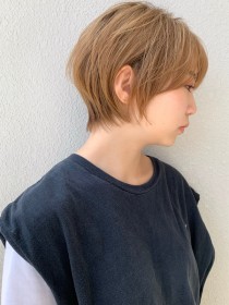 大人かわいい丸みショート
