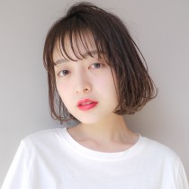 シースルーショートボブ